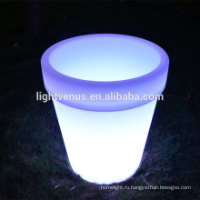E27 светодиодные лампа плантатор Пластиковый LED красочные декоративные большой цветок ваза